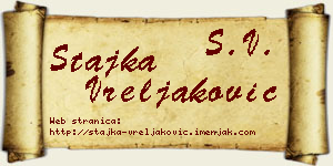 Stajka Vreljaković vizit kartica